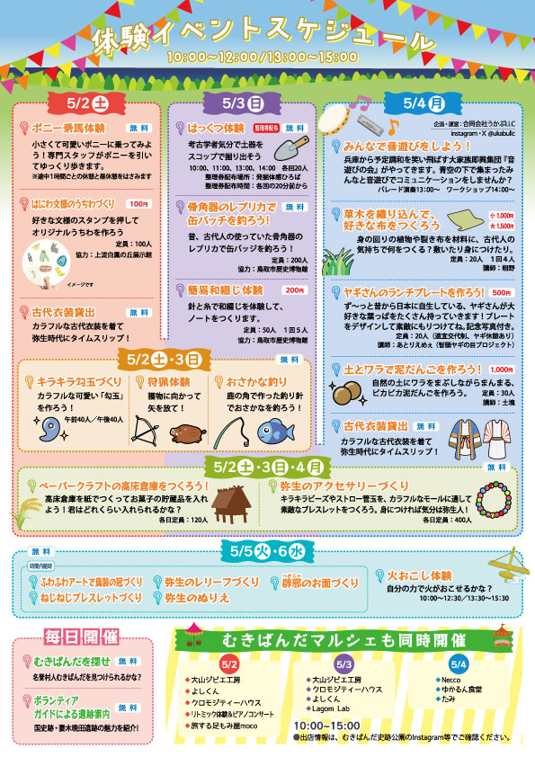 GWは、むきばんだ日和2026　トリドリむきばんだ